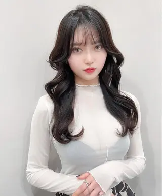 ロング 🤍🤍韓国ヘア おたけ🤍🤍のヘアスタイル