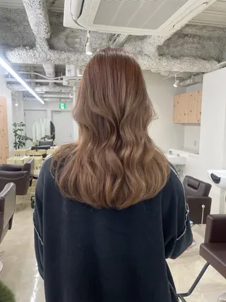 ロング カラー 新宿/韓国ヘア/ 髪質改善ストレートのヘアスタイル