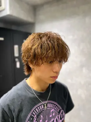 ショート カラー ヘアアレンジ メンズ 筋肉美容師 TETSUのヘアスタイル