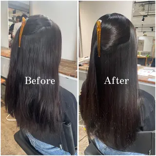 ロング パーマ ムラ修正/ ハイトーン💖Riaのヘアスタイル