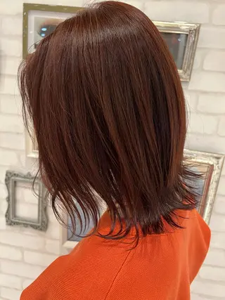 ミディアム 石崎 真維のヘアスタイル