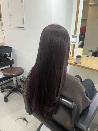 ロング カラー ✨🎨ブリーチなし 透明感カラー✨美友のヘアスタイル