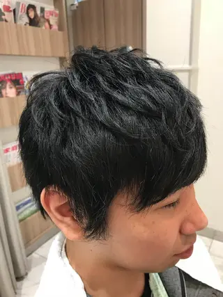 ショート メンズ 【メンズ縮毛矯正】 田中秀斗のヘアスタイル