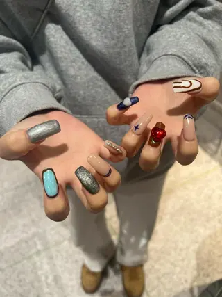 ネイル 個性派／中韓ネイル SAKURAのネイルデザイン