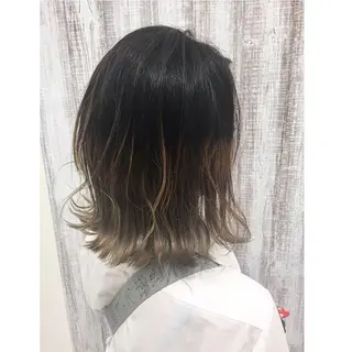ショート カラー 透明感♡︎♡︎ 佐々木早苗のヘアスタイル