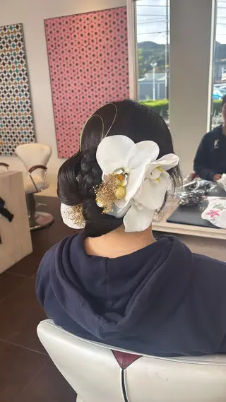 ロング ヘアアレンジ 渡部 優衣のヘアスタイル