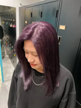 セミロング カラー 🌞レイヤー×カラー 前川那津美🌞のヘアスタイル