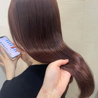 ロング カラー ヘアアレンジ あやめ【顔まわり/レ イヤー/柔らかカラ】のヘアスタイル