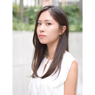 セミロング カラー 寺山 佳貴のヘアスタイル