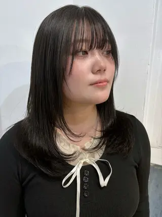 セミロング カラー アヤノ/ 似合わせカット✂️のヘアスタイル