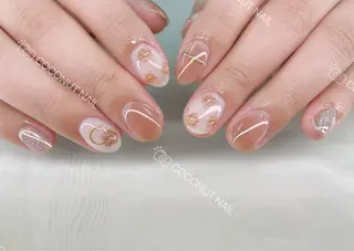ネイル 神田 ココナッツのネイルデザイン