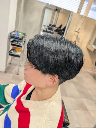 ミディアム メンズ カラー QOL mens salon 円山所属・メンズ専門😎 QOL円山 YUTOのヘアスタイル