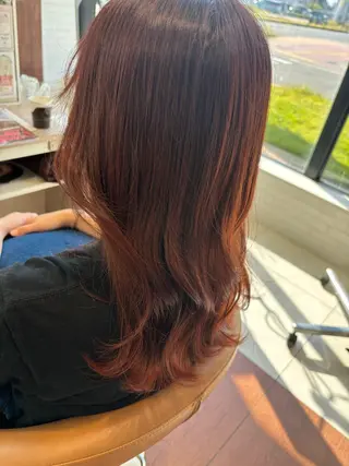 セミロング カラー 後田 玲奈のヘアスタイル