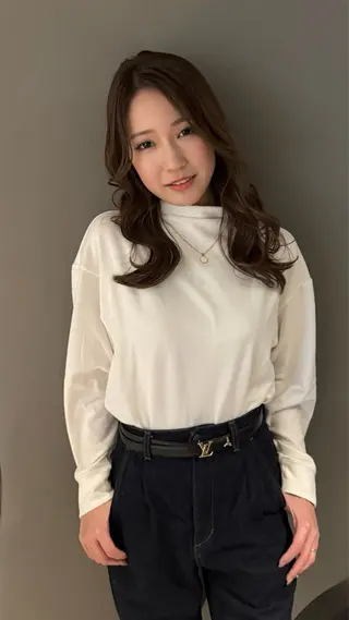 セミロング 【天満1艶髪】潤艶/ 髪質改善🌹釣本竜哉のヘアスタイル