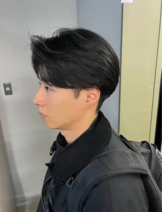 メンズ ニュアンスパーマ/ ウルフ/ときなのヘアスタイル