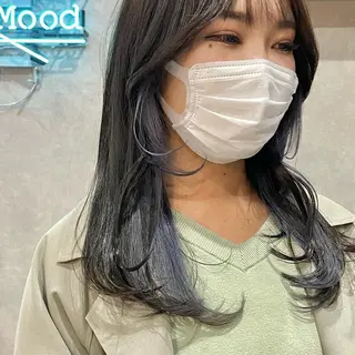 ミディアム カラー mood tatemachiのヘアスタイル