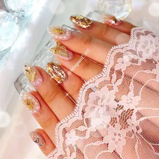 ネイル 23時まで❤︎韓国、 ワンホンネイルのネイルデザイン