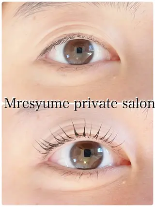 マツエク・マツパ Mresyume MAYUのマツエク・マツパデザイン