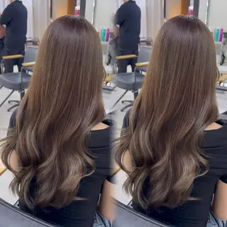 ロング カラー 赤み無し柔らかカラー 【梅田】madokaのヘアスタイル