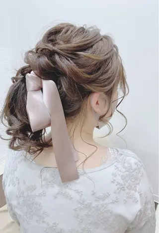 セミロング ヘアアレンジ GRANLUSSO 〜グランルッソ駅前店所属・木口 嘉美のヘアスタイル