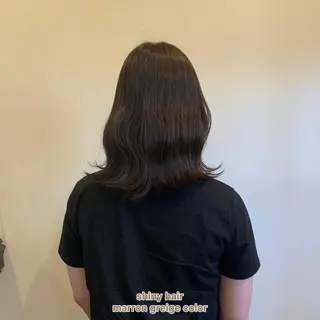 ミディアム カラー 艶髪レイヤー上田 紗也🇰🇷💗のヘアスタイル