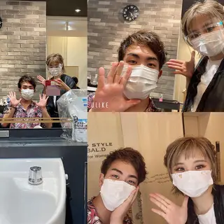 ショート カラー メンズ キッズ ✂︎ショート、ボブ、 レイヤー🩵YUMIのヘアスタイル