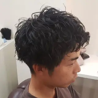 ショート パーマ HAIR Atelier Libre所属・大人モテ髪／🍃 ともき/八乙女のヘアスタイル