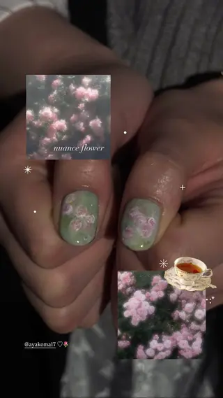 ネイル AMRITA omotesando所属・艶カラー・:*個性派 ネイル🦋mire-のネイルデザイン