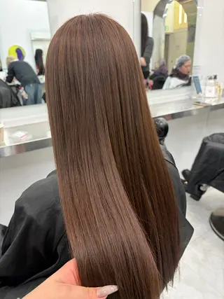 ロング 艶髪ハイトーンカラー 渋谷🎀ririkaのヘアスタイル