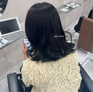 ミディアム カラー ヘアアレンジ 透明感カラー🪼🩵 𝐑𝐢𝐧のヘアスタイル