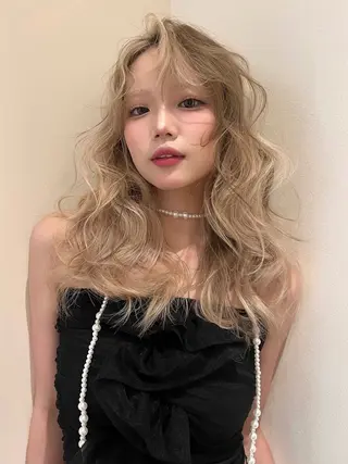 ロング カラー belle   表参道　terrace所属・抜きっぱなしブロンド /ハイトーン/カナタのヘアスタイル