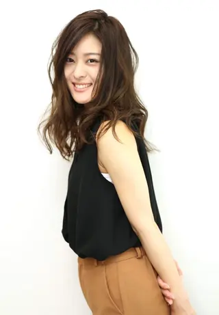 ロング パーマ 中野 雅子のヘアスタイル