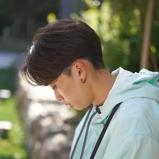 ミディアム カラー パーマ メンズ SPINOFF SHIFT所属・りゅう せいのヘアスタイル