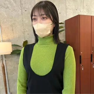 ミディアム カラー AYAKA/名古屋/ 栄/ボブ/透明カラーのヘアスタイル