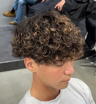 ショート パーマ メンズ 松下 友希 【fifth】のヘアスタイル