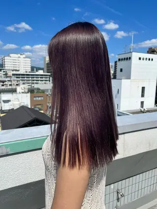 セミロング カラー TIDEHAIR / 韓国ヘア/MOEのヘアスタイル