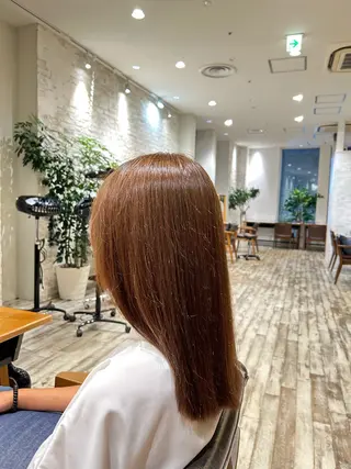 セミロング ‪広瀬快斗／ツヤ髪 /似合わせカラー🌱のヘアスタイル