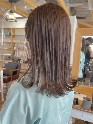 セミロング カラー hair salon Ranun髪質改善のヘアスタイル