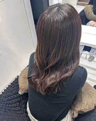ミディアム shizuna/平尾 /カラー/髪質改善のヘアスタイル
