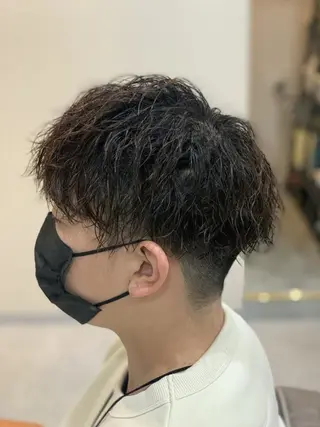 ショート パーマ メンズ クセを最大限に活かす メンズパーマ奈良大祐のヘアスタイル