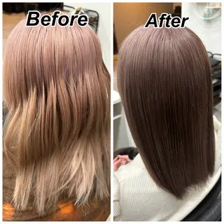 ミディアム カラー 暖色系カラー 🌼Kana🌼のヘアスタイル