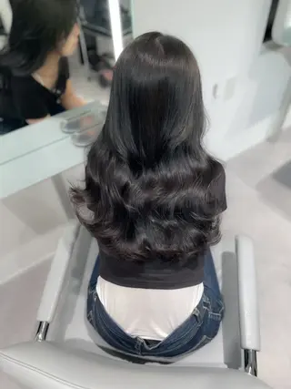 セミロング 透明感たっぷり柔らか 可愛いStyle杏琉のヘアスタイル