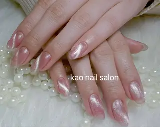 ネイル kao nail マグネット/長さだしのネイルデザイン