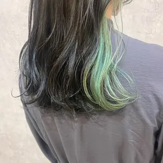 セミロング カラー ヘアアレンジ merci.所属・🌻あいり merci.🌻のヘアスタイル
