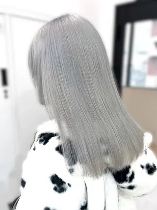 ミディアム カラー パーマ ヘアアレンジ メンズ キッズ レイヤー×ハイトーン / mihana🪐のヘアスタイル