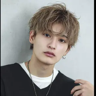 メンズ 韓国レイヤーカット✨ 縮毛矯正　原田 優作のヘアスタイル