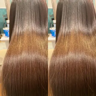 セミロング カラー パーマ 縮毛/レイヤー 韓国/橋口のヘアスタイル