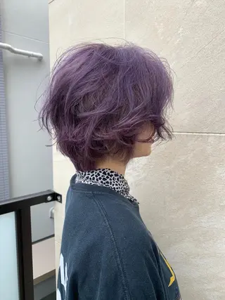 ショート カラー カラー特化サロン大阪 ルービック江坂/新城のヘアスタイル
