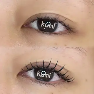 マツエク・マツパ ザアイブロウ新宿所属・ku miのマツエク・マツパデザイン