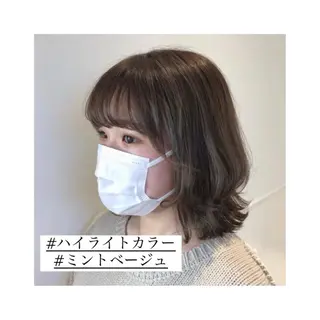 ミディアム カラー パーマ ヘアアレンジ メンズ キッズ ネイル マツエク・マツパ 🫧垢抜けヘア🫧 SHIORIのヘアスタイル